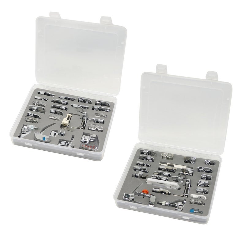 Stormshopping 52pcs Sewing Machine Presser Feet Set - Metal, Low Shank for Singer, Brother, Babylock, Janome and Kenmore - Image 2